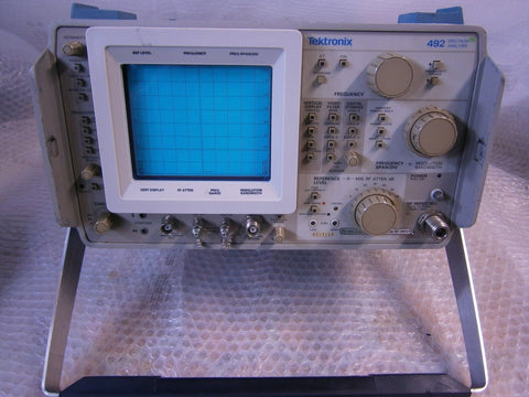 Tektronix 492 TEK Spectrum Analyzer 50kHz - 21GHz + Service & Instruct'l Manual