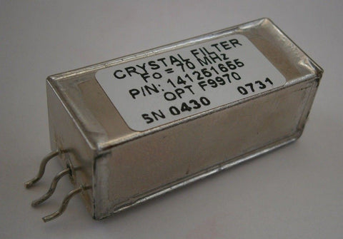 141251655 OPT F-9970 Crystal Filter, 70MHz, BW/3.0DB: 100KHz, Insertion Loss 6.0