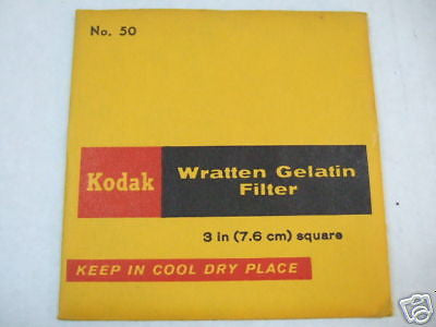 Kodak Wratten Gelatin Filter No. 50 3'' 76mm F.Sealed
