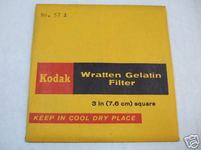 Kodak Wratten Gelatin Filter No. 57A 3'' 76mm F.Sealed