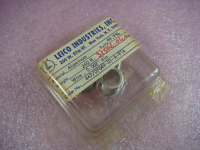 Leico 99.9% Purity Al. Aluminium Fine Welding Wire 0.007'' 240ft 4x60 per spool