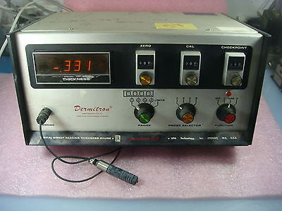 UPA Dermitron D-9 D9-E Coating Thickness / Plating Gauge w/Probe