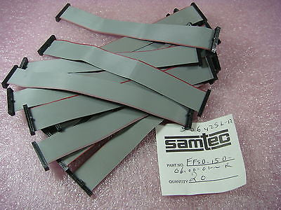 LOT 22 SAMTEC  FFSD-15-D-06.00-01-N  CABLE ASSEMBLY Ribbon IDC 30 Positions  6"