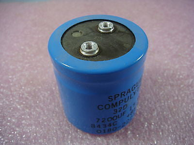 Lot 3 -Sprague Compulytic Capacitor 32D6292 7200-15DC 7200uf 0180-2594 0180-2221
