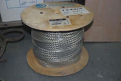 Alpha Wire 1242/4 FIT Flat Tinned Copper Flat Braid 100ft Spool NEW