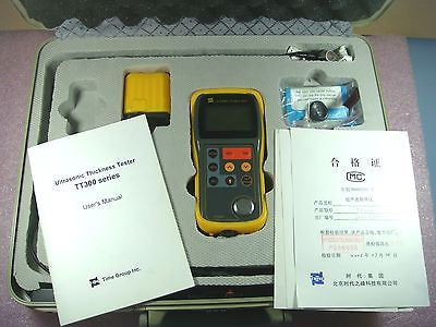 Time TT300 Ultrasonic Thickness Gauge With Case & 5 MHz Probe Tested