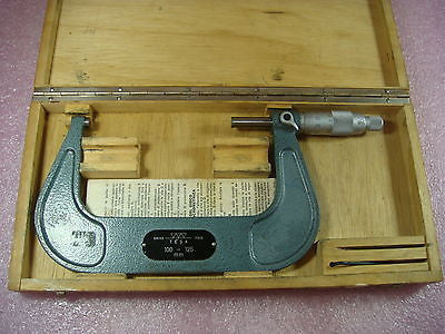 TESA Vintage Classic 100-125mm Metric Micrometer W/ Box Swiss Made