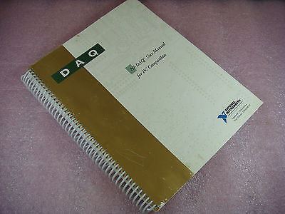 National Instruments NI-DAQ User Manual for PC Compatible Ver 4.6 320498B-01