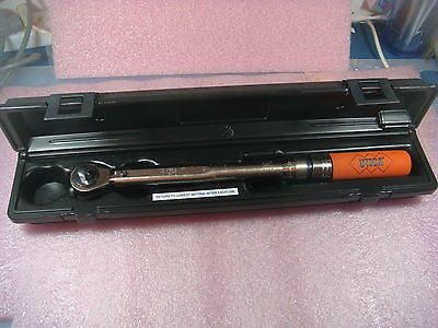 UTICA TCI-750R Ratchet Head Torque Wrench 150-750 in/lb, 3/8" Drive With Case