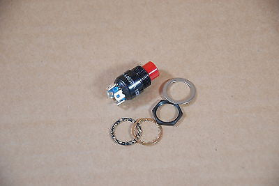3pc- OTTO P8-446321A Pushbutton Switch Solder/ Black Momtry 10A SPST-DB, SPDT-DB