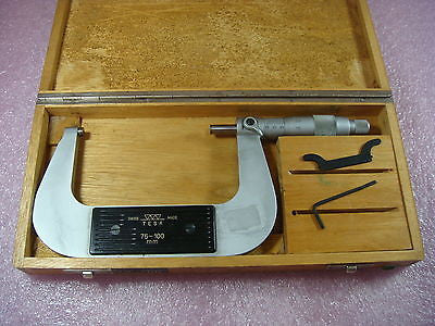 TESA Vintage Classic 75-100mm Metric Micrometer W/ Box Swiss Made