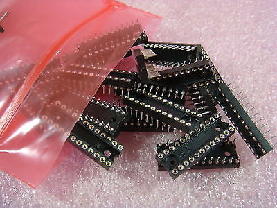 LOT 19 AUGAT 24-3513-10H SERIES 513 LO-PRO W/SOLDER TAIL Socket for IC
