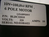 LOADPOINT BRUSHLESS DC DRIVE BLDC32010 BLDC320/10 10V=100000 RPM 6 POLE MOTOR