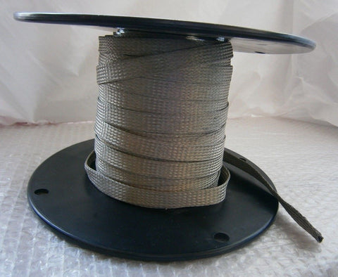139' Feet Alpha Wire 2176 Braided Sleeve Tubing Tinned Copper 25/32"