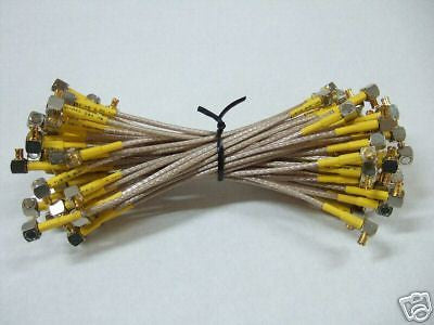50x MCX M to MCX M RF Flexible Braided Cable 6'' RG-79