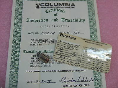 Columbia Accelerometer Type 5007-HT NOS