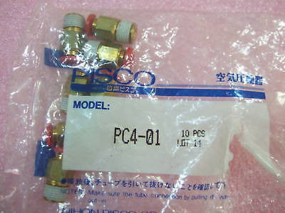 7 pcs of PISCO Hose T Compact Male Stud Coupling BSPT PC4-01 1/8