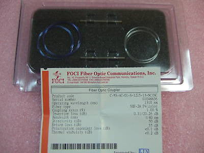 Pair of FOCI Fiber Optic Coupler C-WS-AC-01-S-1215-13-NC/NC Wavelength: 1310nm