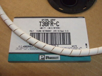 6 ft Panduit T38FR-C Spiral Wrap Poly Flame Ret. .375''