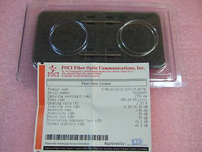 FOCI Fiber Optic Coupler x2 SMF-28:P4:color 1550nm NEW