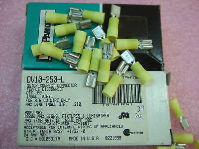 Panduit DV10-250-L Female Disconnects Pan-Term 39 Box