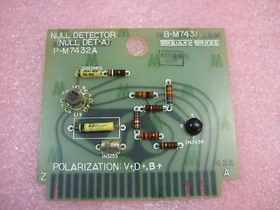 Sciaky Null Detector Det-A B-M7431 P-M7432A P-M7430