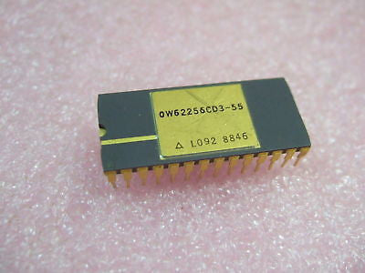 OW6256CD3-55 0W62256CD3-55 Gold IC 1980's