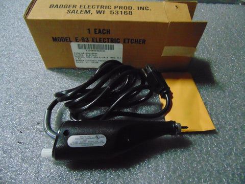 Electric Engraver Model E-93 45Y2 115-120V Etcher Badger Made in US