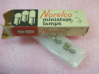 7 pcs - Norelco Miniature Lamps Model 379 6.3V 2A bulbs
