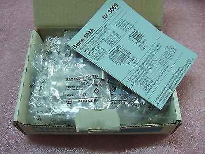 Box of 100pcs- HUBER & SUHNER 11 SMA-50-3-46C/133 SMA Cable Plug Connector 11SMA