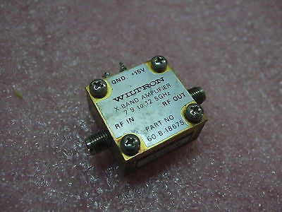Wiltron X-Band Amplifier 7.9 to 12.5GHz 60-B-18675  Warranty