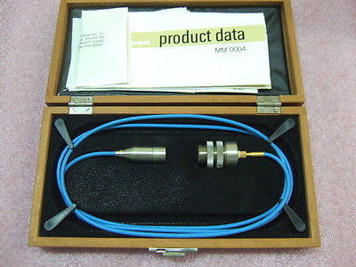 Bruel & Kjaer MM-0004 MM0004 Capacitive Transducer With Cable, Box & Data Sheet