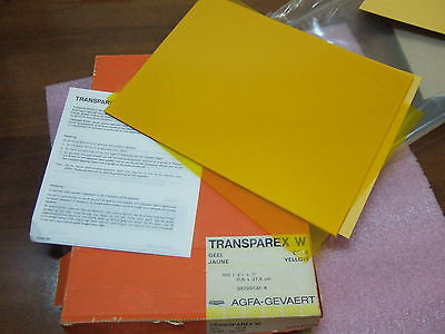 AGFA-GEVAERT Transparex W Yellow Filter 8 1/2'' x 11'' Pack of 29 32700051 K