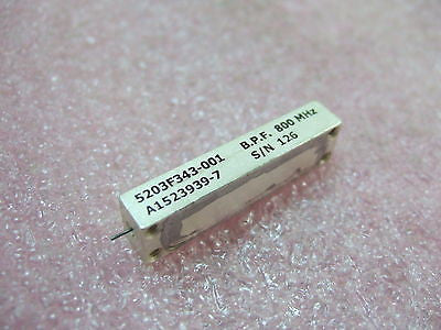 Band Pass filter 800MHz P/N: MW1190MN-M4-8-800/40-P-P 5203F343-001
