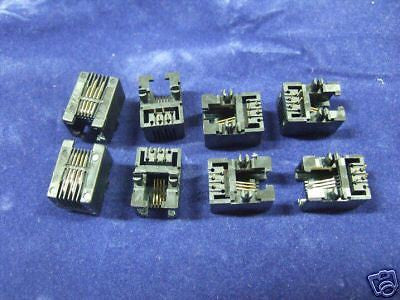 LOT OF 600 RJ11 6P4C Right Angle Connector Jack NEW