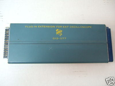 Tektronix 013-077 Plug-In Extension 647 Oscilloscope AS